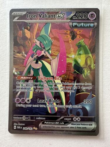 Pok Mon Tcg Iron Valiant Ex Paradox Rift Holo Special