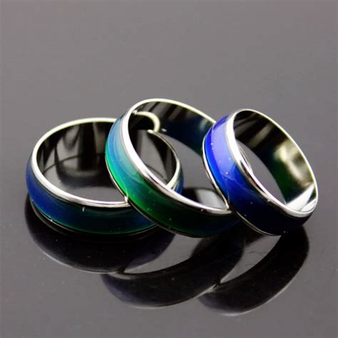 European Vintage Emotion Mood Ring Color Changing Personality Ring ...