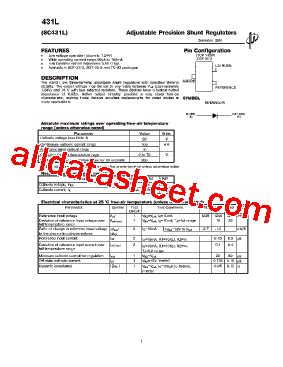431L 데이터시트(PDF) - List of Unclassifed Manufacturers