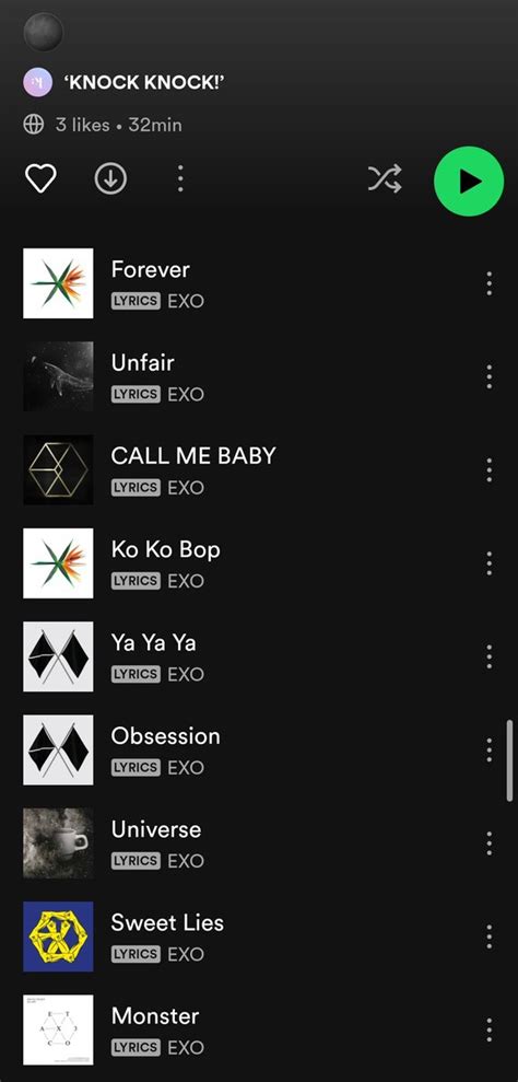 4thapr On Twitter RT Xiuftbbhs Lmao Knockknock Made 2 Playlists