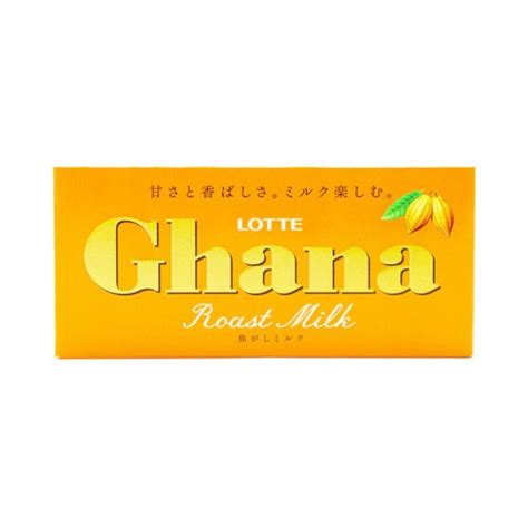 Lotte Ghana Roasted Milk Chocolate 50g Choco More