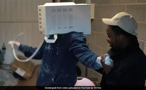 Nearly Died Youtuber Defends Cementing Head In Microwave After Outrage