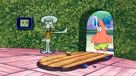 Squidward Kicks Patrick Out Of The House Spongebob Animation Youtube