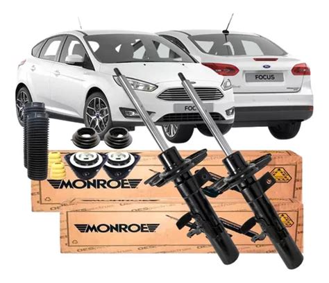 Par 2 Amortecedor Dianteiro Kit Completo Ford Focus 2013 2014 2015