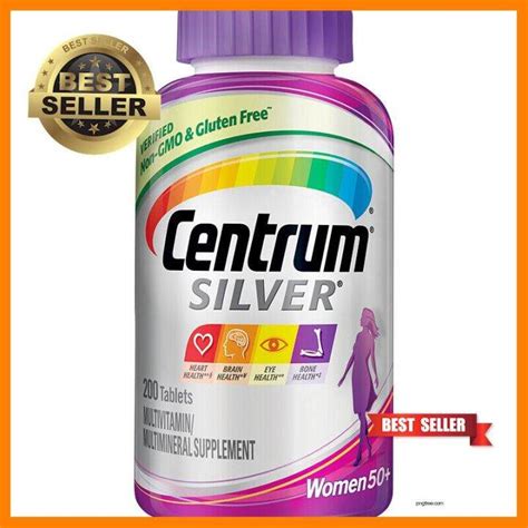 USA Centrum Woman Silver 200 Tablets 50+ years old Multivitamins สหรัฐ ...