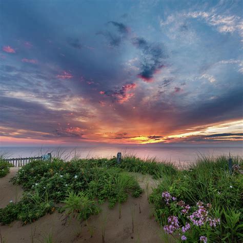 Marconi Station Sunrise Square Photograph By Bill Wakeley