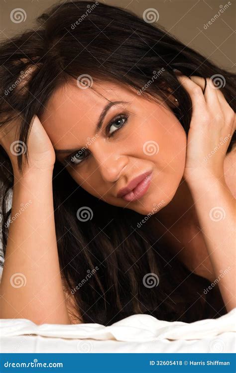 Brunette Stock Photo Image Of Statuesque Brown Shot