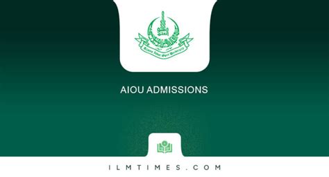 Aiou Admissions Online Apply Last Date Fee Structure