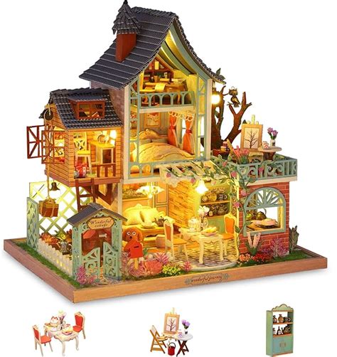 Cuteefun Diy Puppenhaus Miniatur Haus Zum Selber Bauen F R Erwachsene