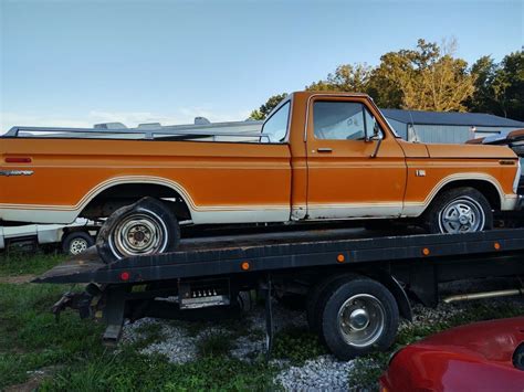 1974 Ford F100 Orange Rwd Manual For Sale Photos Technical