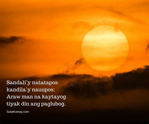 Sandaliy Natatapos Sunset Quotes Tagalog Proverbs Quotes