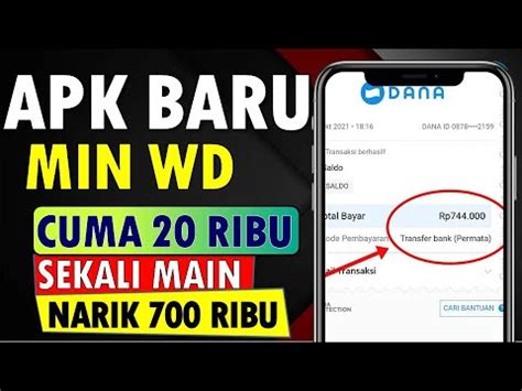 MIN WD CUMA 20 RIBU APLIKASI PENGHASIL UANG TERBUKTI MEMBAYAR DANA