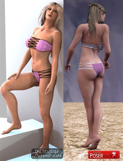 Victoria 4 Dynamic Bikini Bundle 3d Models For Daz Studio And Poser