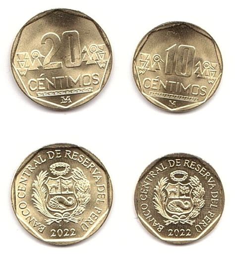 Перу - 10 + 20 Centimos 2022 - UNC - banknotes.zp.ua — інтернет-магазин ...