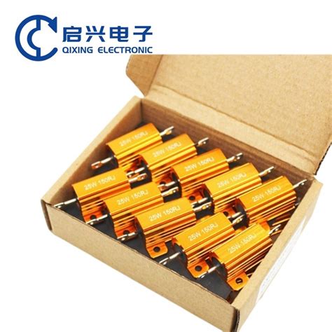 Rx High Power Gold Aluminum Case Resistor Discharge Decoding Resistor