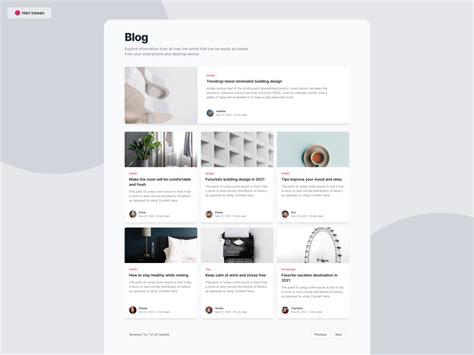 Blog Page Design by Heri irawan on Dribbble