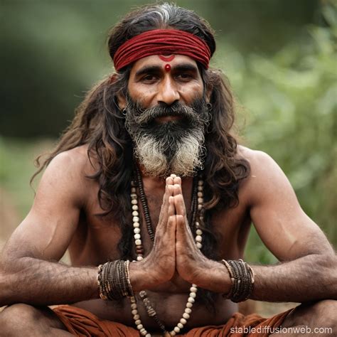 aghori sadhu meditation stable diffusion