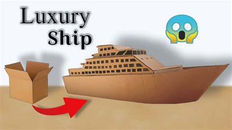 cardboard ship easy diy luxurious cardboard ship