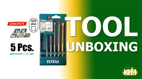 Total Tac190501 Sds Plus Drill Bit Set Quick Unboxing Youtube