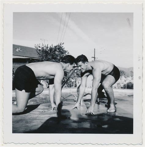 Shirtless Beefcake Muscle Men Ready To Rumble Swimsuit Wrestlers Photo Gay Int