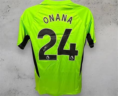 Andre Onana's Manchester United 2023/24 Signed and Framed Shirt - CharityStars