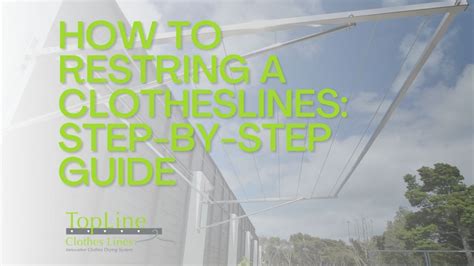 restring  clotheslines step  step guide