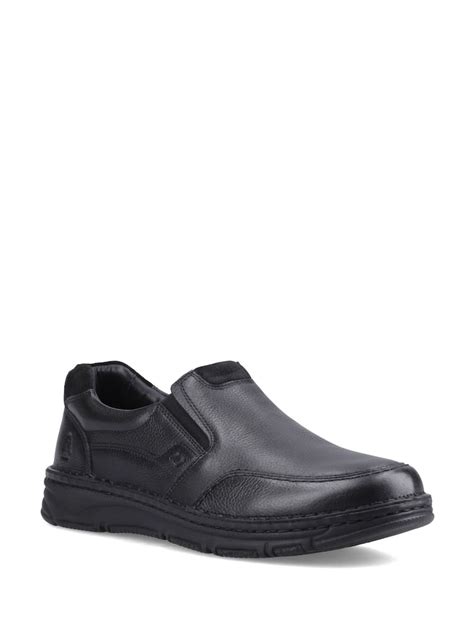 buy hush puppies black franco slip  shoes    uk  shop