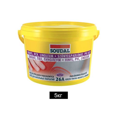 Клей для Напольных Покрытий 5кг, 26А, Soudal [000030000026050000 ...