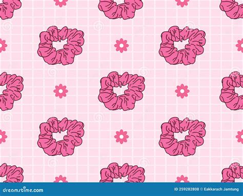 Hair Band Seamless Pattern on Pink Background Stock Vector - Illustration of beauty, abstract ...