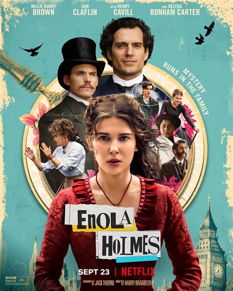 Enola Holmes Il Poster Del Film Netflix Con Millie Bobby Brown