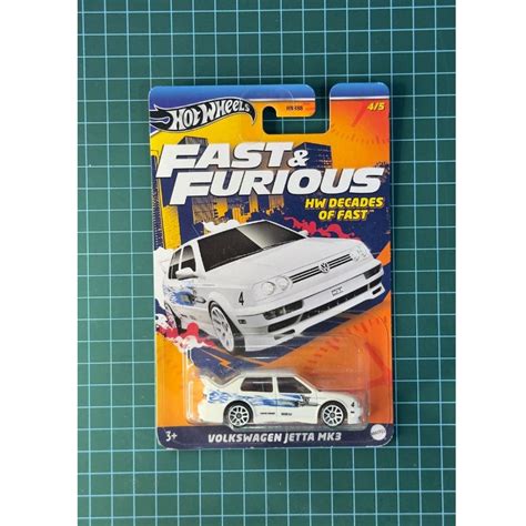 VOLKSWAGEN HOT WHEELS 風火輪大眾捷達 MK FAST FURIOUS HW 極速消耗白色 蝦皮購物
