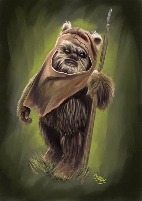 Ewok By Oscar Art Ewoks Star Wars Star Wars Species Star Wars