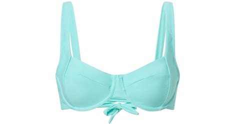 Aqva Swimwear Aqva Turqueta Bikini Top In Blue Lyst