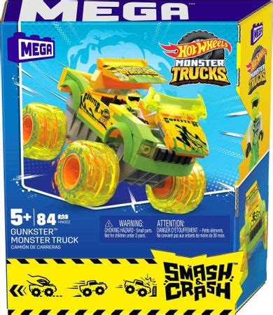 Mega Hot Wheels Monster Trucks Gunkster Kaskaderski Pojazd Klocki Elementy Smyk