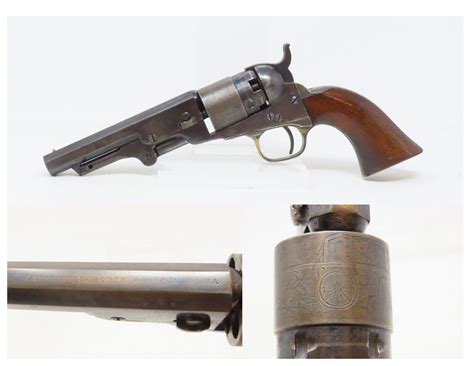 Civil War Antique Colt M1862 Pocket Navy 36 Revolver Sharp Cylinder