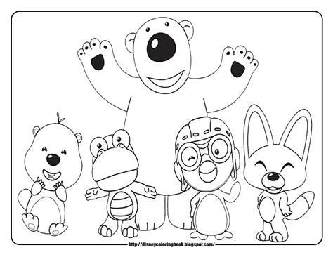 Disney Coloring Pages and Sheets for Kids: Pororo the Little Penguin ...