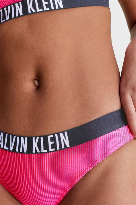 Calvin Klein Logo Bantl Kw Kw Xi Bayan Bikini Alt Kw Kw Xi Pembe Exxeselection