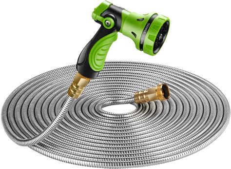 Beaulife New 304 Stainless Steel Metal Garden Hose With 8