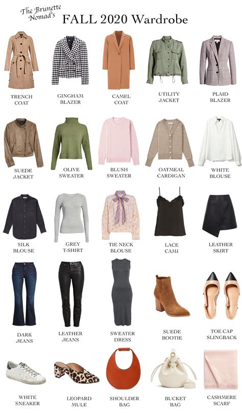 Fall 2020 Capsule Wardrobe The Brunette Nomad