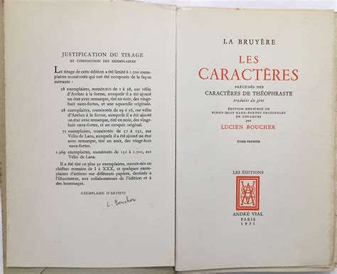 Les caractères précédés des caractères de Théophraste édition