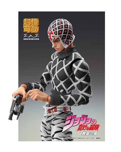 Super Action Statue Big Jojo S Bizarre Adventure Part Guido Mista Sex Pistols Ver Black