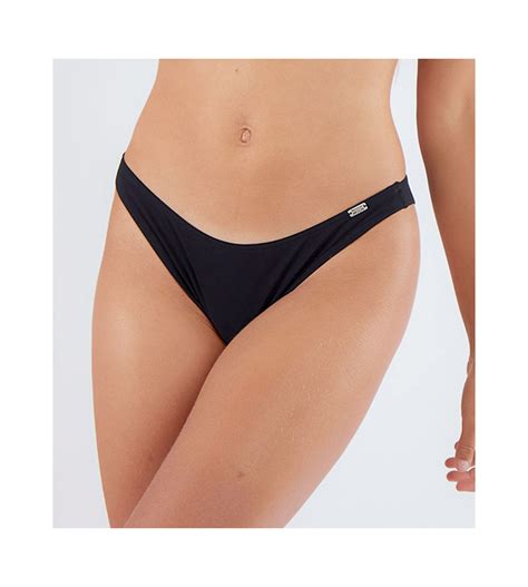 Slip De Bain Tanga PAEA BLACK NOIR 01 BANANA MOON Lingerie Sipp