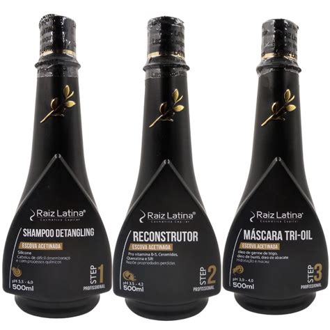 Kit Escova Acetinada Passos Ml Raiz Latina Shopee Brasil