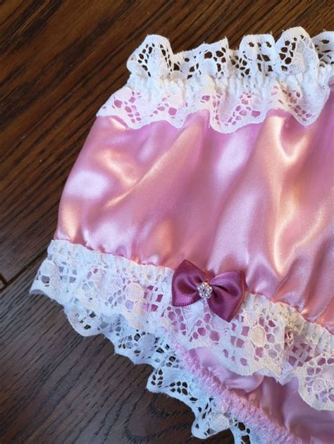 Baby Pink Bikini Panties Slippery Satin Sissy Knickers Etsy