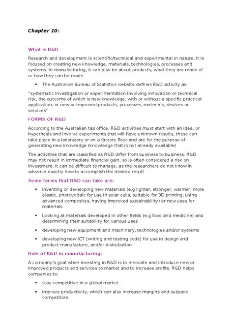 Market Research & Product Development Strategies: R&D Insights - Studocu