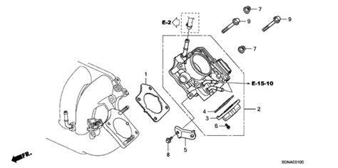 16176-RTA-004 - Genuine Honda Gasket, Throttle Body