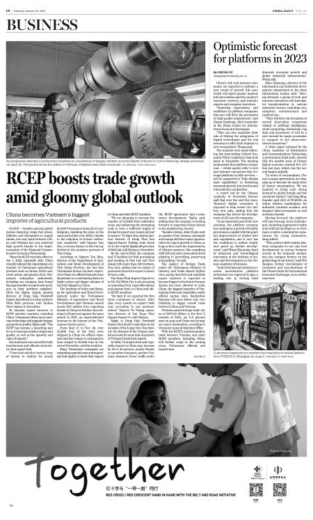 Rcep Boosts Trade Growth Amid Gloomy Global Outlook Chinadaily Cn