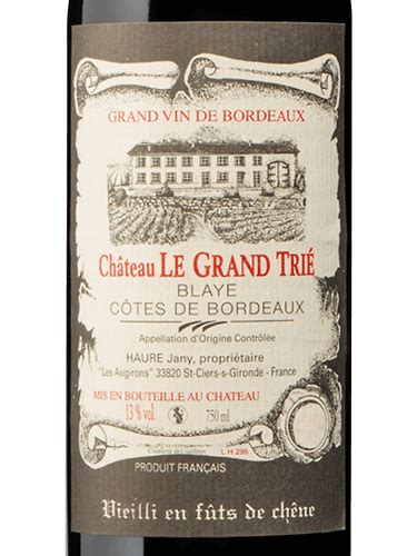 Ch Teau Le Grand Trie Blaye C Tes De Bordeaux Rouge Vivino Us