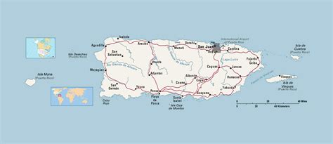 Political map of Puerto Rico | Puerto Rico | North America | Mapsland ...