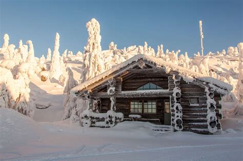 iso syote log cabins winter break  finnish lapland
